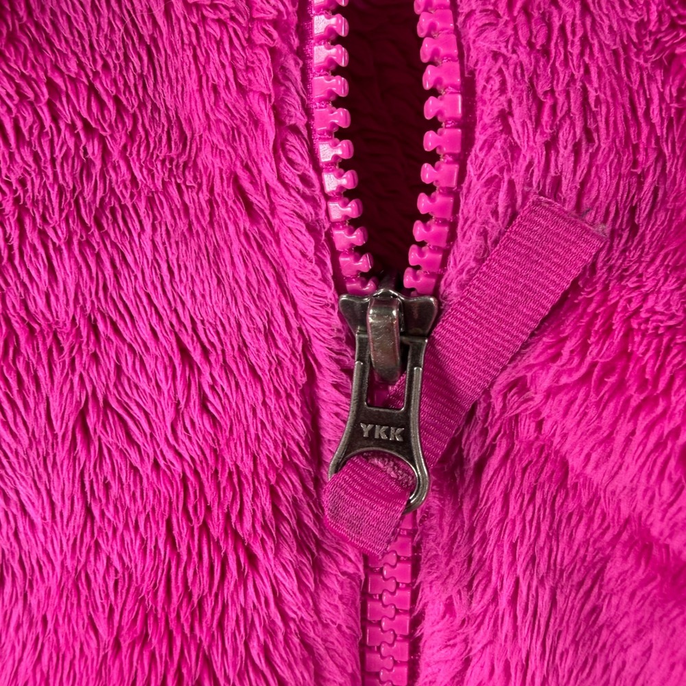 Y2k The North Face Girls Osito Jacket Pink Full Zip Size Large 14/16 or Women XS - Picture 7 of 10